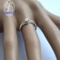 แหวนทองคำขาว แหวนเพชร แหวนแต่งงาน แหวนหมั้น - R1376wg